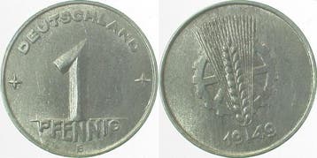 Duitsland Fehlpraegung 1 Pfennig Ddr 1949 E Stempeldrehun..., Verzenden, België