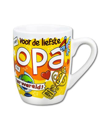 Mok Opa 12cm, Verzenden, Nieuw