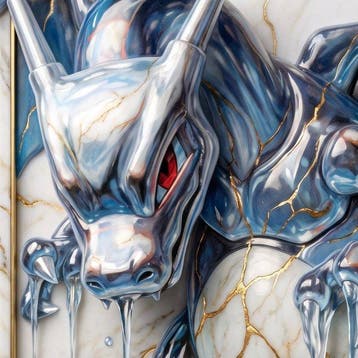 Makayhos - [Canvas] Charizard Chrome - Liquid Flame, Nieuw
