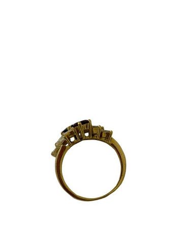 Bague - 18 carats Or jaune Saphir - Diamant - Bague en or, Bijoux, Sacs & Beauté
