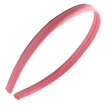 Fako Fashion - Diadeem - Satijn - 10mm - Zalmroze, Verzenden