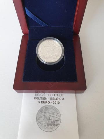 België. 5 Euro 2010 Chemins de Fer Belges (Zonder, Timbres & Monnaies