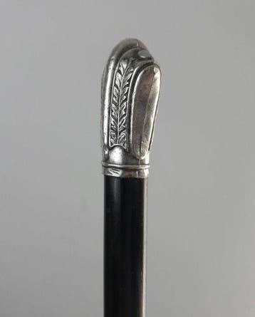 Staf - Wandelstok - Hout, Verzilverd - ca. 1920–1940