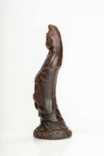 Keramiek - Een Bizen keramisch beeldhouwwerk dat de godin, Antiek en Kunst