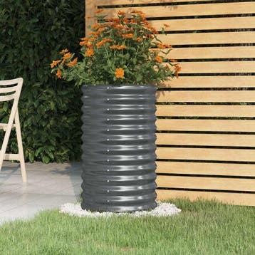 vidaXL Plantenbak 40x40x68 cm gegalvaniseerd staal, Tuin en Terras, Verzenden, Nieuw
