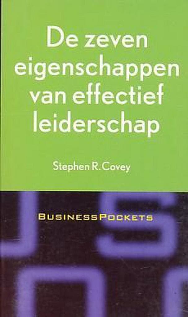 De zeven eigenschappen van effectief leiderschap, Livres, Livres Autre, Envoi