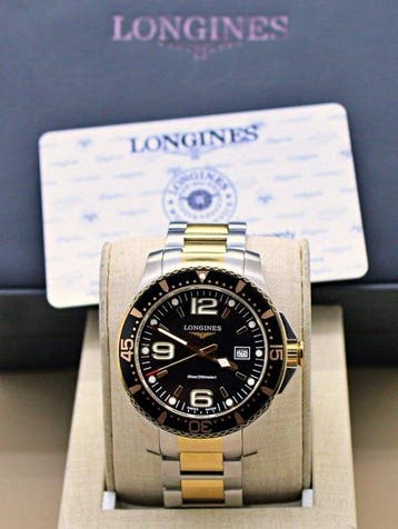 Longines - Hydroconquest - L3.640.3 Swiss Black Dial Watch