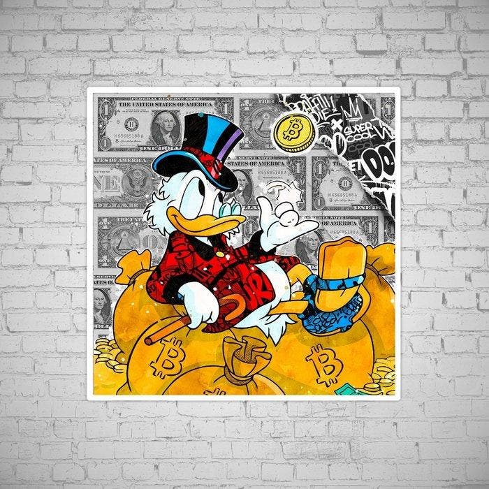 SKE - Crypto McDuck - Aluminium Edition, Antiquités & Art, Art | Objets design