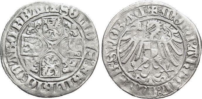 Schilling Brandenburg-franken Friedrich Iv 1495-1515, Postzegels en Munten, Munten | Europa | Niet-Euromunten, België, Verzenden