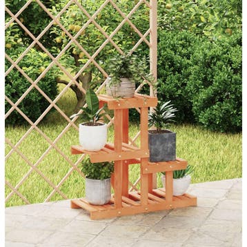 vidaXL Plantenstandaard 58x25x51 cm massief vurenhout, Tuin en Terras, Bloembakken en Plantenbakken, Verzenden, Nieuw