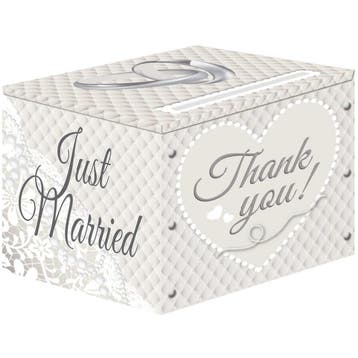 Just Married Enveloppen Gift Box 30cm, Verzenden, Nieuw
