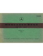 1964 MERCEDES BENZ 190 c | 190 ONDERDELEN CATALOGUS MULTI, Auto diversen, Handleidingen en Instructieboekjes
