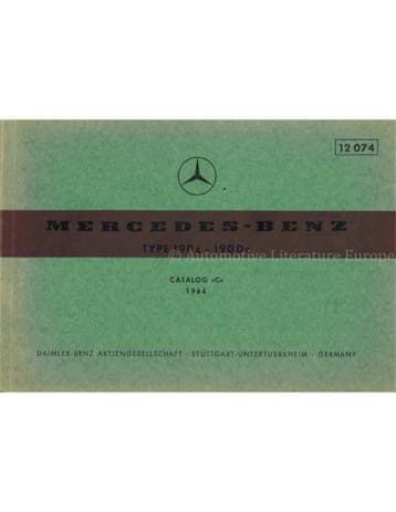 1964 MERCEDES BENZ 190 c | 190 ONDERDELEN CATALOGUS MULTI