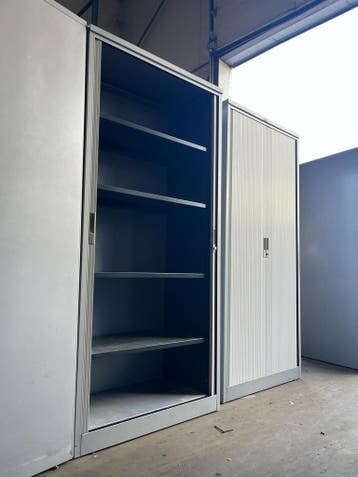 Roldeurkast/Archiefkast 195x90x45 TDS - Incl Levering, Verzenden, 50 tot 100 cm, Zo goed als nieuw, Metaal