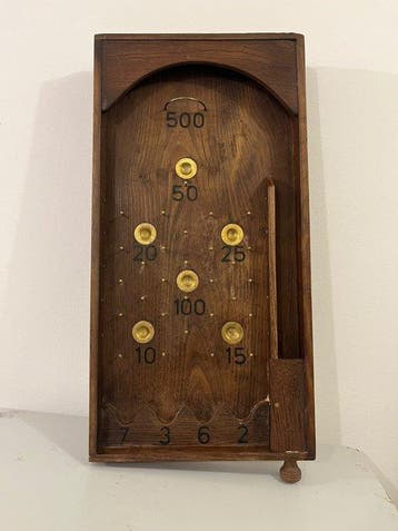 Flipper en bois - Speelgoed Jeu de billes à clous -