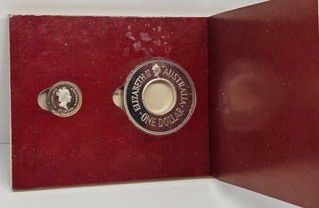Australie. 25 Cent, 1 Dollar 1988, Holley Dollar & Dump Set,