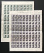 Espagne 1946 - Feuillets complets prépayés. 1,35 pts et 90, Gestempeld