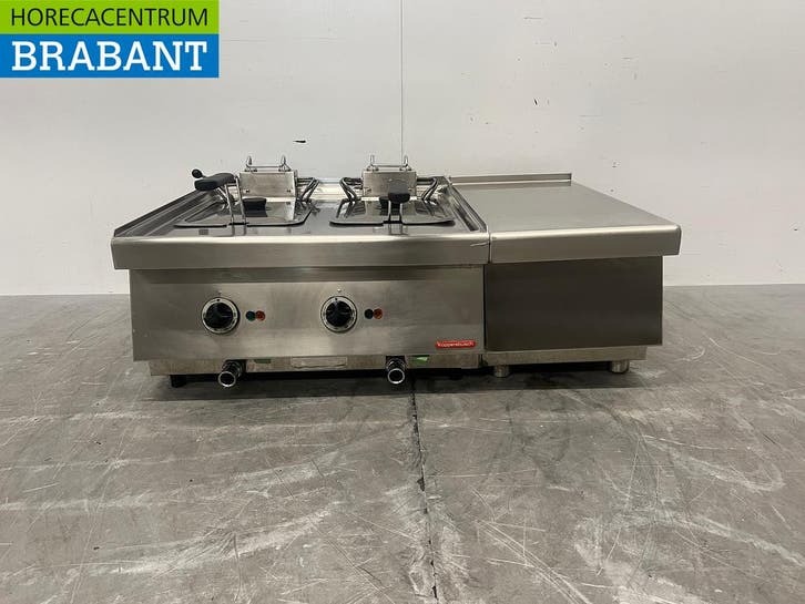 RVS Kupperbusch Dubbele Friteuse 2 x 10 liter 2 x 400V, Zakelijke goederen, Horeca | Keukenapparatuur, Ophalen of Verzenden