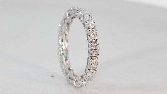 Zonder minimumprijs - Ring - 14 karaat Witgoud - 2.15ct. tw., Bijoux, Sacs & Beauté, Bagues