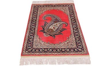 Tapis turc en soie pure de Kayseri, avec un superbe motif