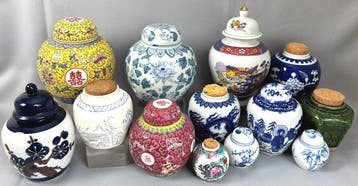 Div. fabr. - Gemberpot (13) - Porselein, Aardewerk -