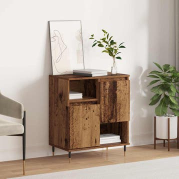 vidaXL Dressoir Oudhout 60 x 35 x 70 cm, Huis en Inrichting, Kasten | Dressoirs, Verzenden, Nieuw