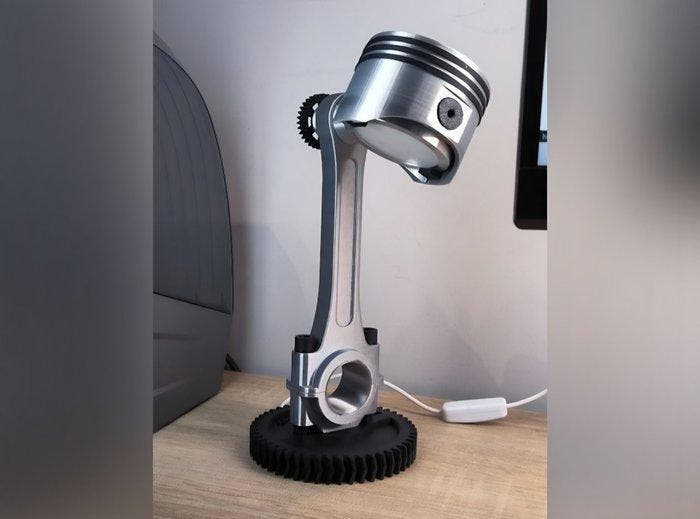 porsche - Lamp - pla - Piston Lamp, Antiquités & Art, Art | Objets design