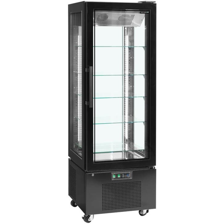Koelvitrine | UPD | 364L | Zwart | +2°C/+12°C | Geforceerd, Articles professionnels, Horeca | Équipement de cuisine, Envoi