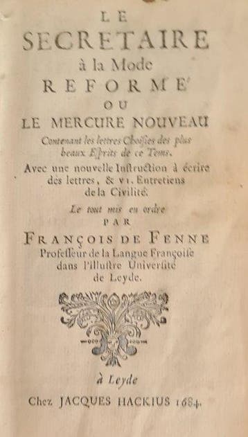 François de Fenne - Le secretaire à la mode reforme ou le