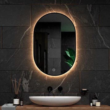 2dekans | Mirlux Badkamerspiegel Ovaal 90x60 cm – LED, Ophalen of Verzenden, Nieuw