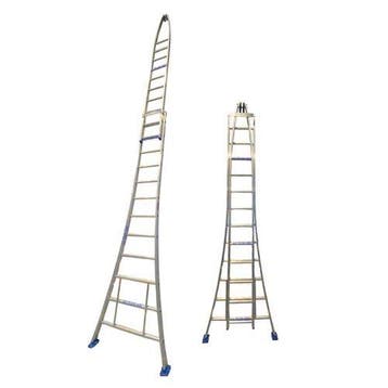 Solide 2-delige ruitenwasserladder 2×12 sporten, Doe-het-zelf en Bouw, Ladders en Trappen, Nieuw, Ophalen of Verzenden, Ladder