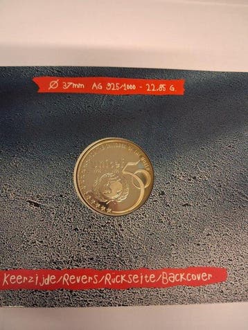 Belgique - zilveren herdenkingsmunt van 5 ECU uit 1996 50