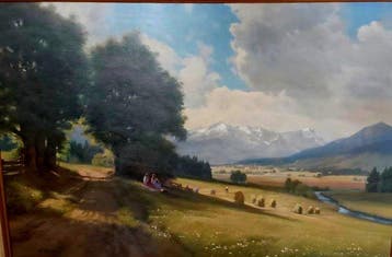 Wolfgang Heinz* (1930–2014) - Große alpine Sommerlandschaft