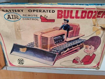 Onbekend (Made in Japan) - Blikken speelgoed - Bulldozer -, Antiek en Kunst