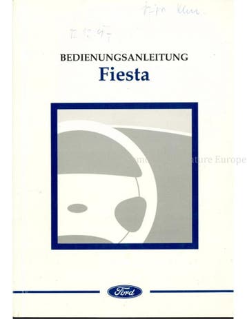 1997 FORD FIESTA INSTRUCTIEBOEKJE DUITS