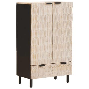 vidaXL Highboard met lade Witte Was Afwerking 60 x 33 x 100, Verzenden