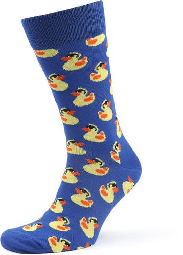 Happy Socks Sokken Rubber Duck maat 41-46 Heren, Verzenden, Nieuw, Blauw, Happy Socks