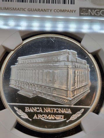Roemenië. Silver medal 1997, Opening of the National Bank of