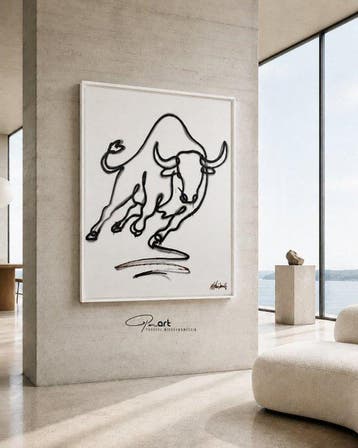 Parscha Mirghawameddin - Charging Bull - XXL