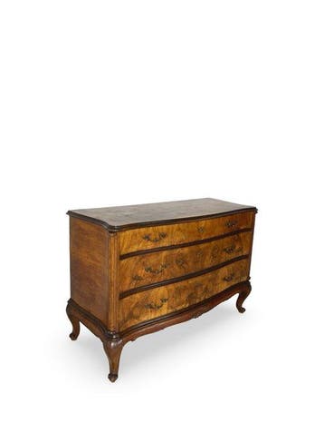 Ladekast - Walnoot, Hout, Messing