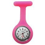 Fako - Verpleegstershorloge - Siliconen Uni - Fluo Roze, Verzenden