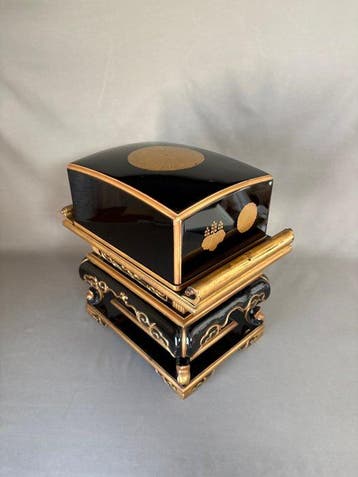Wasanbon Doos Bureau Isshiki - Hout, Papier, Lak - Japan -