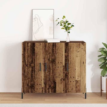 vidaXL Dressoir Oudhout 90 x 34 x 80 cm Bewerkt hout, Huis en Inrichting, Kasten | Dressoirs, Verzenden, Nieuw