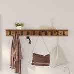 vidaXL Wandgemonteerde kapstok met opslag Oudhout 100 x 10,5, Huis en Inrichting, Verzenden, Nieuw