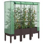 vidaXL Plantenbak verhoogd met kashoes 120x40x140 cm, Verzenden