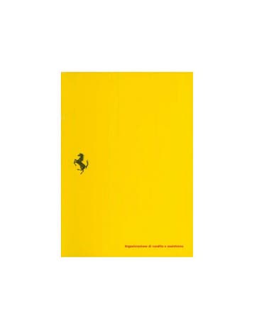 1996 FERRARI VERKOOP & SERIVCE ORGANISATIE HANDBOEK 1029/95