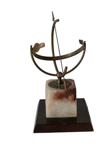 Armillarium - Messing, Onyx, Hout, Meridiana - 1950-1960