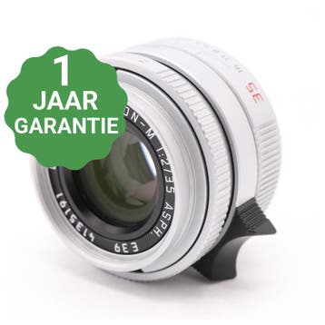 Leica 11882 Summicron-M 35mm F/2 ASPH. zilver | Tweedehands, Verzenden, Zo goed als nieuw