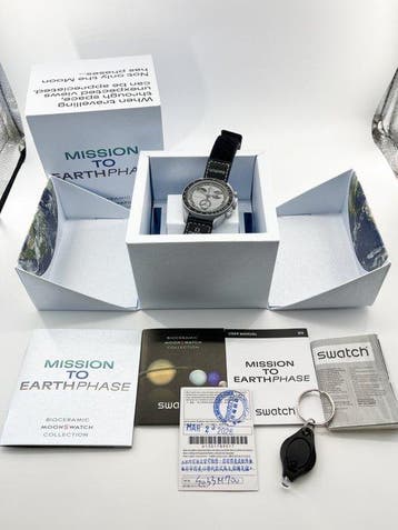 Omega x Swatch - MoonSwatch  “Mission to Earthphase” - Sans