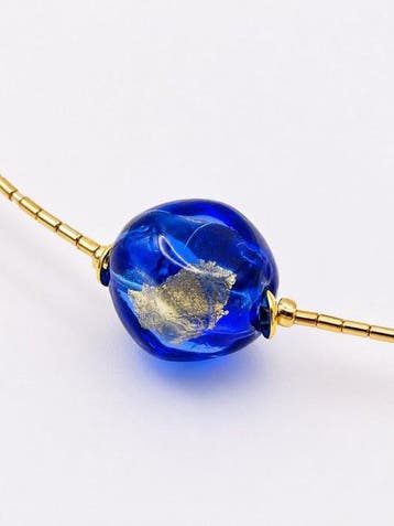 24 karaat - Murano-glas, Geel goud - Halsketting -, Antiek en Kunst